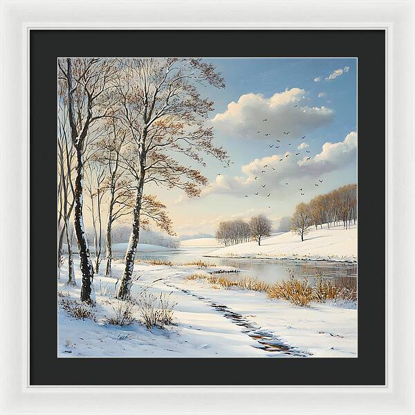 Frosted Path - Framed Print