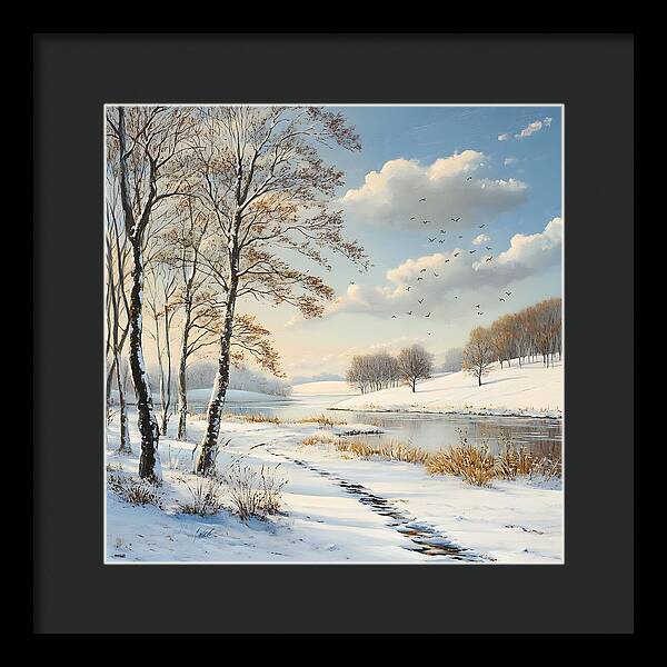 Frosted Path - Framed Print