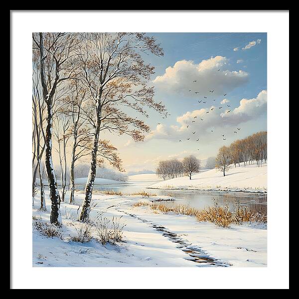Frosted Path - Framed Print