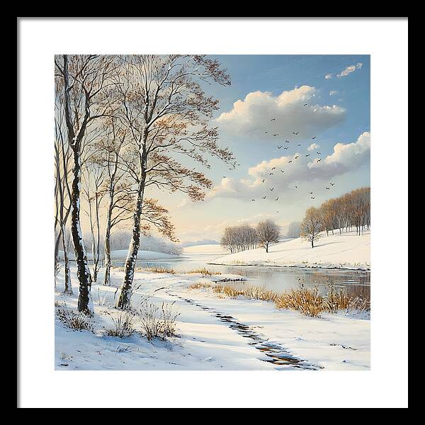 Frosted Path - Framed Print