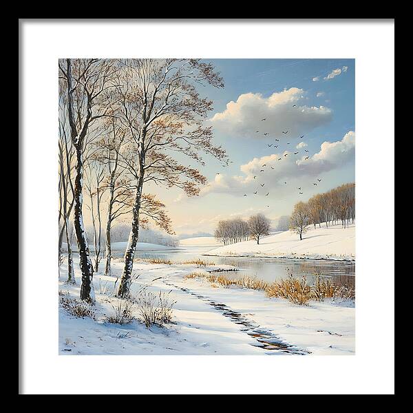 Frosted Path - Framed Print