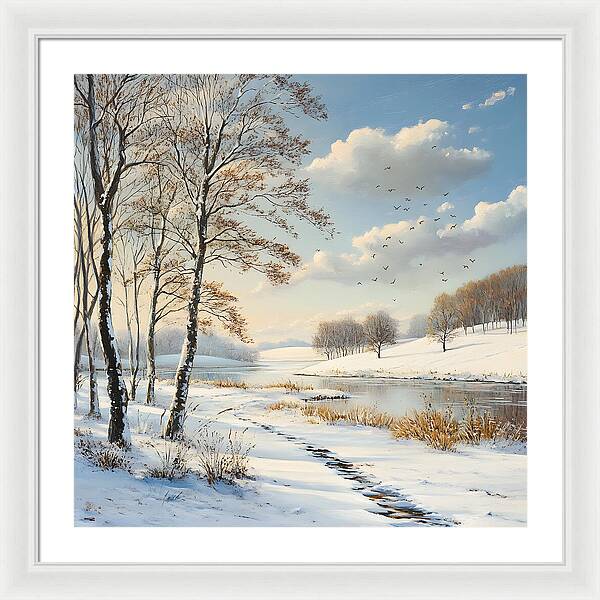 Frosted Path - Framed Print