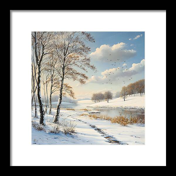 Frosted Path - Framed Print