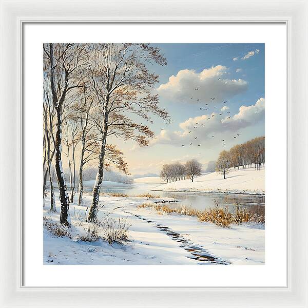 Frosted Path - Framed Print