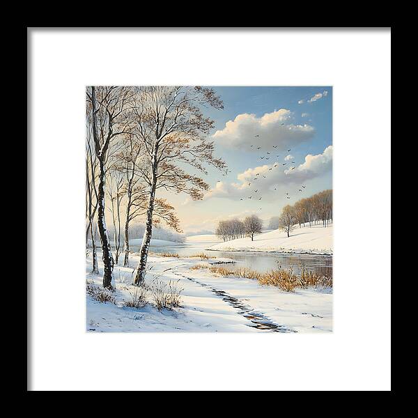 Frosted Path - Framed Print
