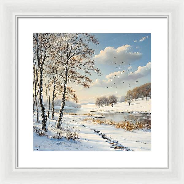 Frosted Path - Framed Print