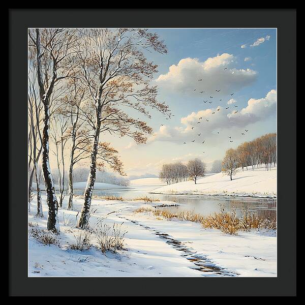 Frosted Path - Framed Print