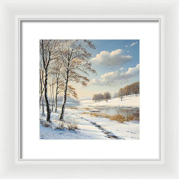 Frosted Path - Framed Print