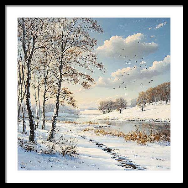 Frosted Path - Framed Print