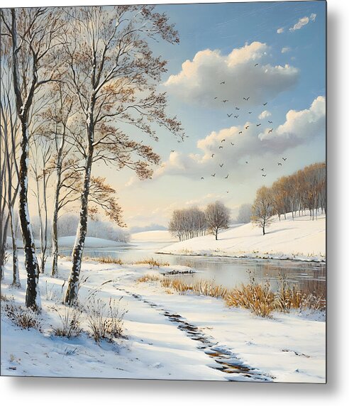 Frosted Path - Metal Print