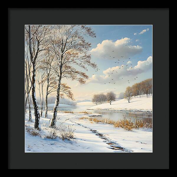 Frosted Path - Framed Print