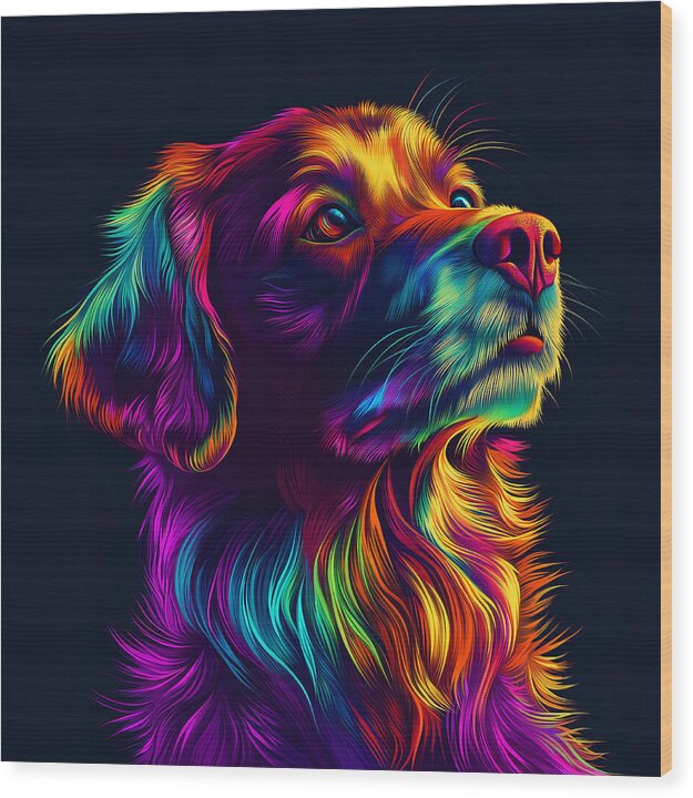 Fur Aurora - Wood Print
