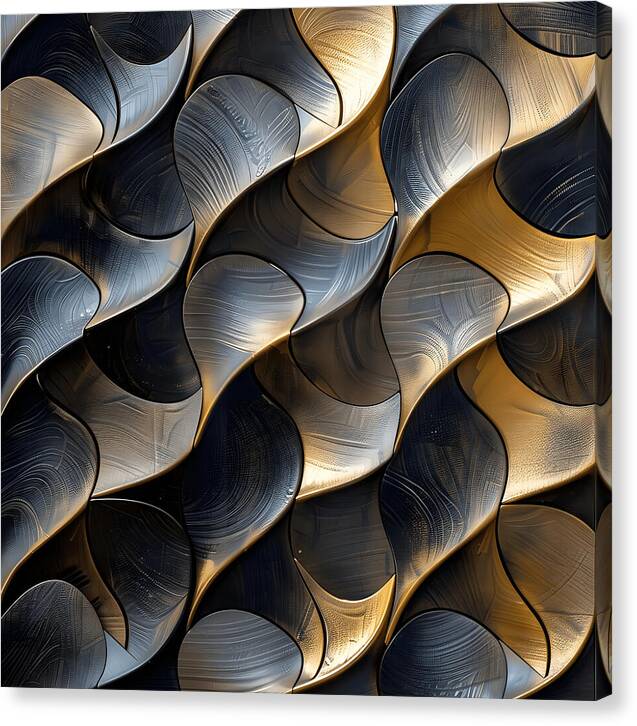 Gilded Waves - Canvas Print