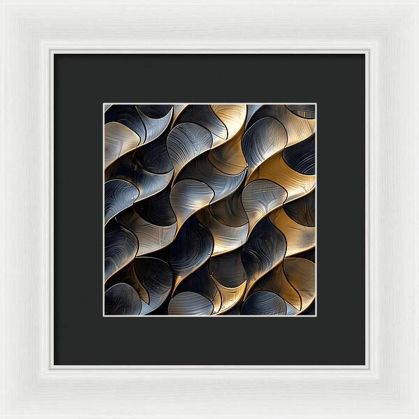 Gilded Waves - Framed Print