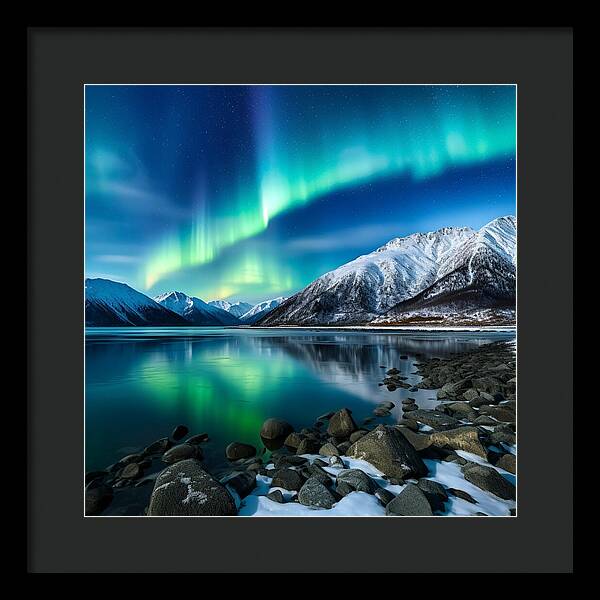 Glacial Glow - Framed Print