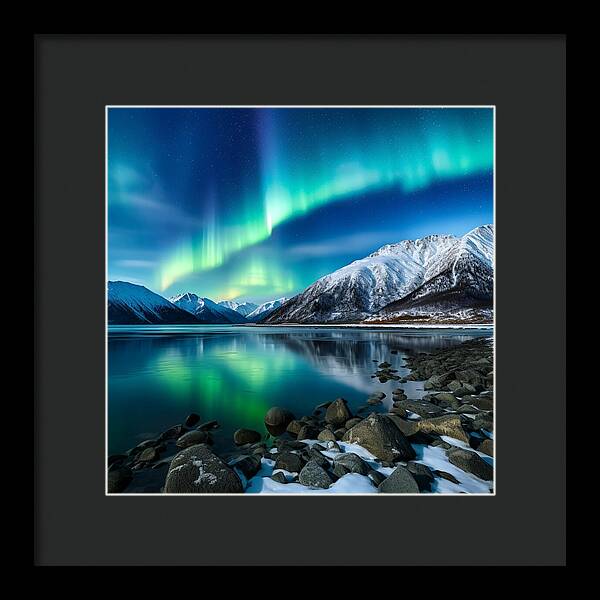 Glacial Glow - Framed Print