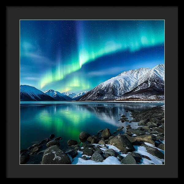 Glacial Glow - Framed Print