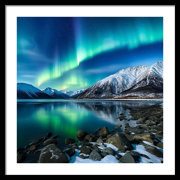 Glacial Glow - Framed Print