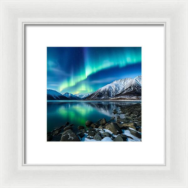 Glacial Glow - Framed Print