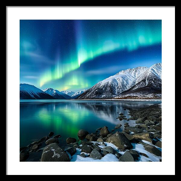Glacial Glow - Framed Print