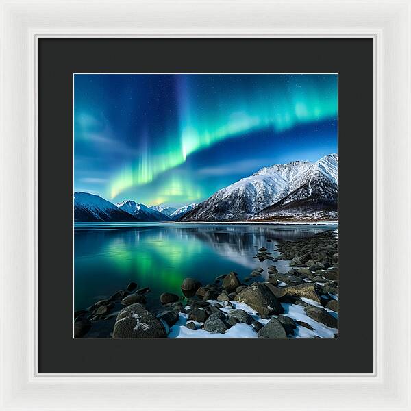 Glacial Glow - Framed Print