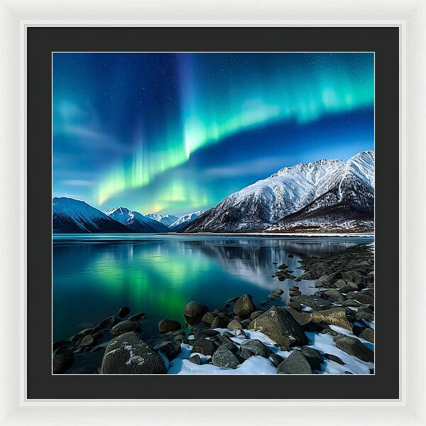 Glacial Glow - Framed Print