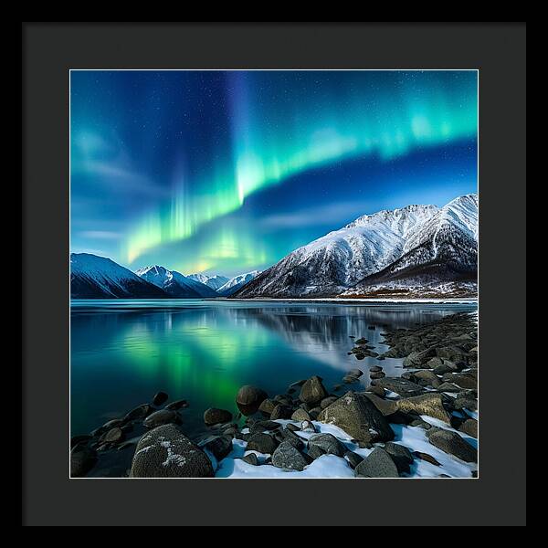 Glacial Glow - Framed Print