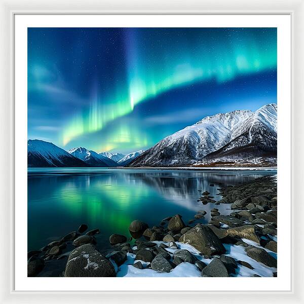 Glacial Glow - Framed Print