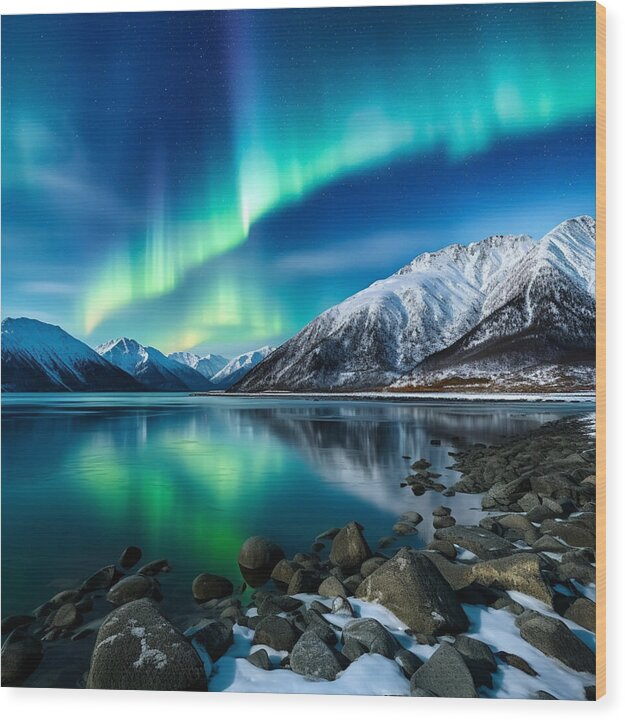 Glacial Glow - Wood Print