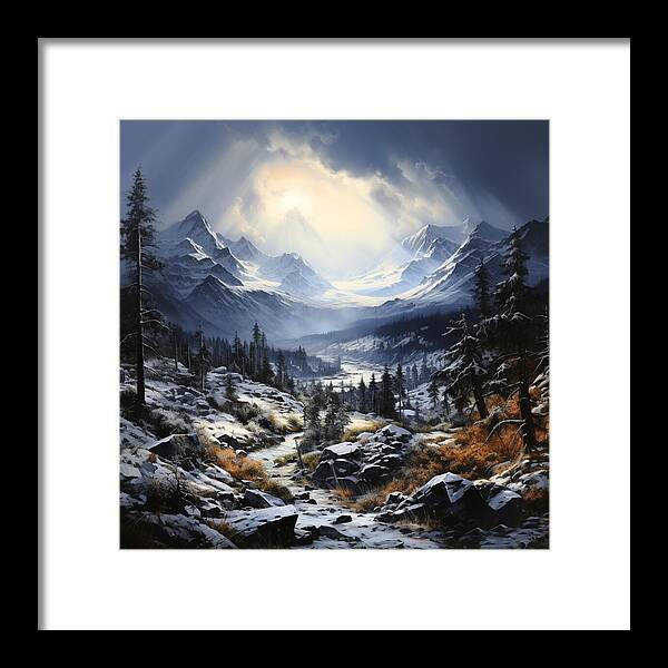 Glacial Passage - Framed Print