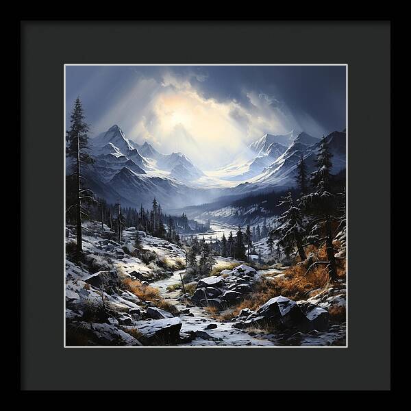 Glacial Passage - Framed Print
