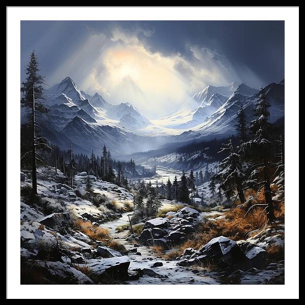 Glacial Passage - Framed Print
