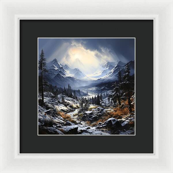 Glacial Passage - Framed Print