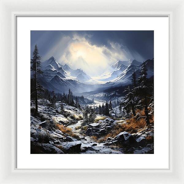 Glacial Passage - Framed Print