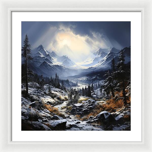 Glacial Passage - Framed Print