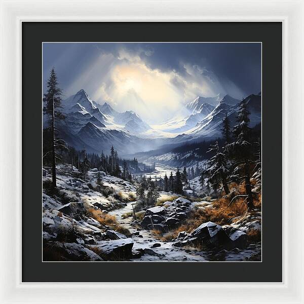 Glacial Passage - Framed Print