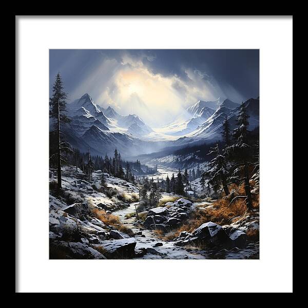 Glacial Passage - Framed Print
