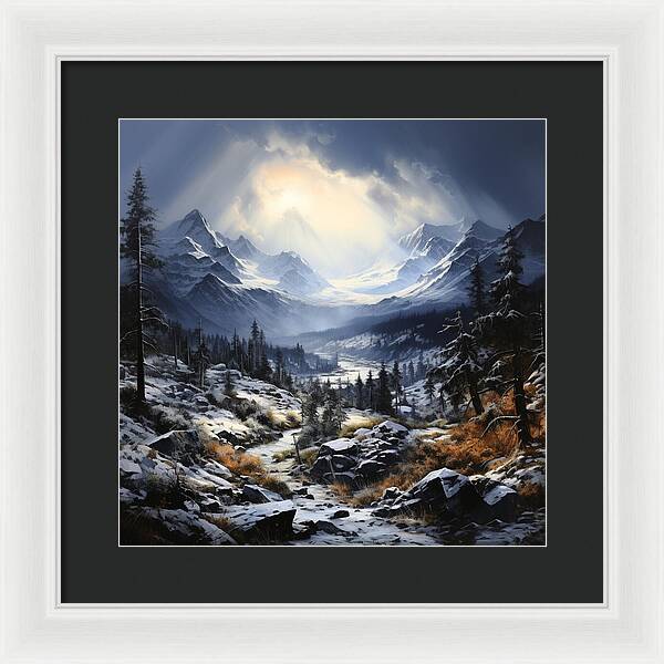 Glacial Passage - Framed Print