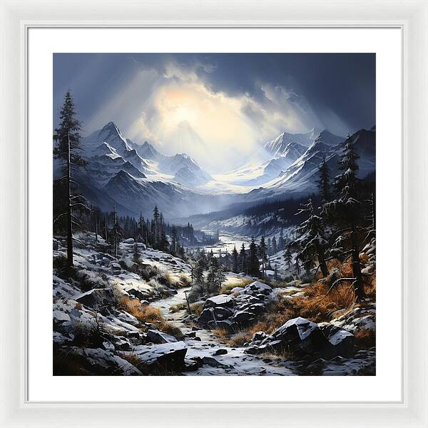 Glacial Passage - Framed Print