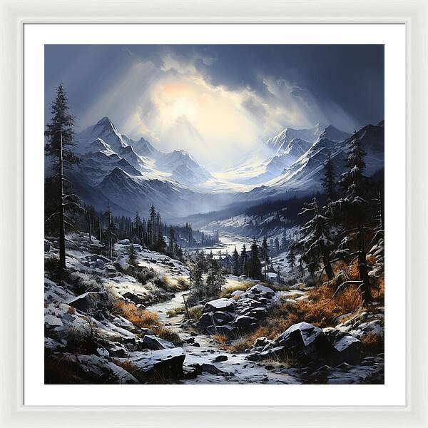 Glacial Passage - Framed Print