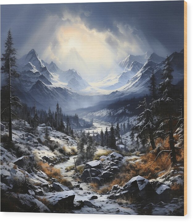 Glacial Passage - Wood Print