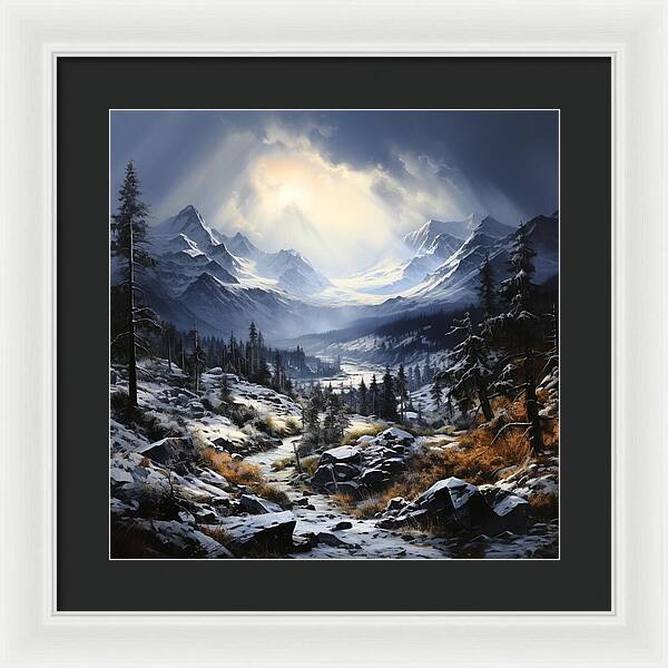 Glacial Passage - Framed Print
