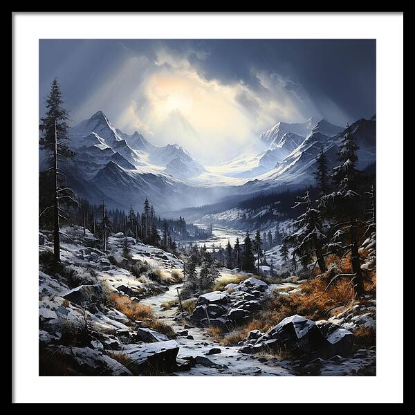 Glacial Passage - Framed Print