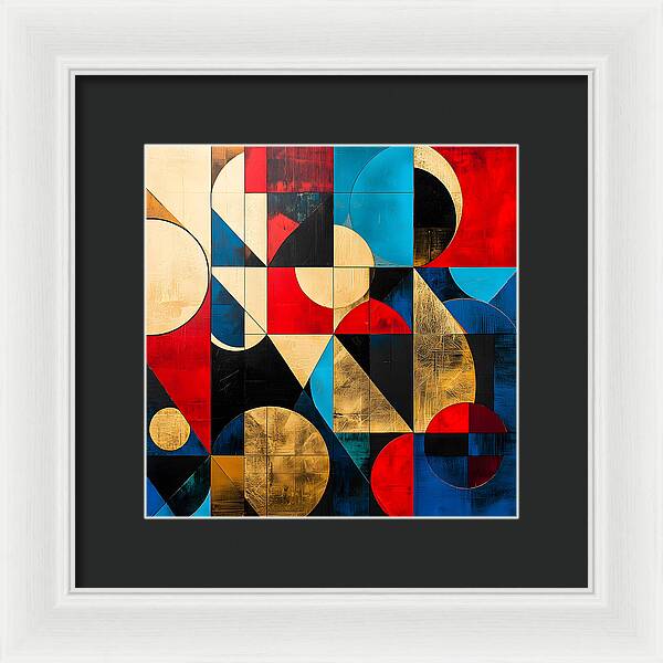 Golden Geometry - Framed Print