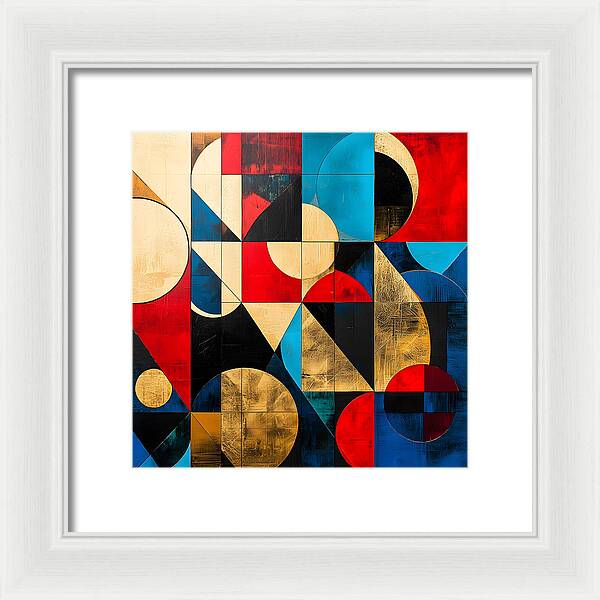 Golden Geometry - Framed Print
