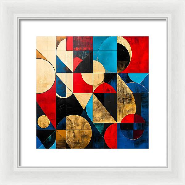 Golden Geometry - Framed Print