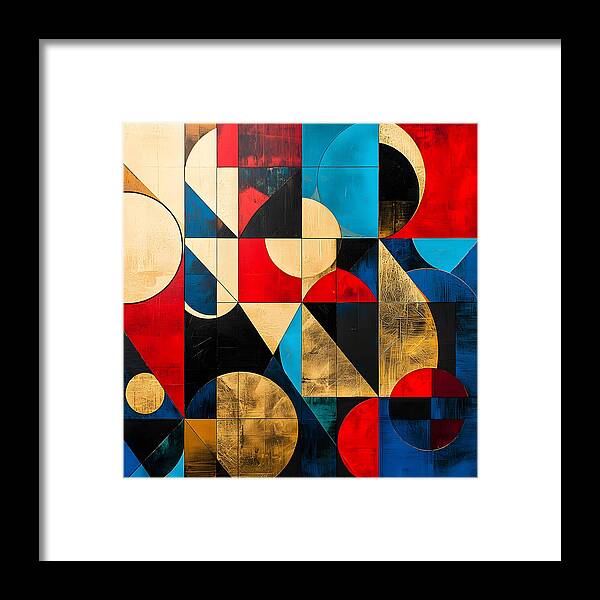 Golden Geometry - Framed Print