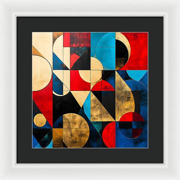 Golden Geometry - Framed Print