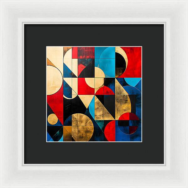 Golden Geometry - Framed Print