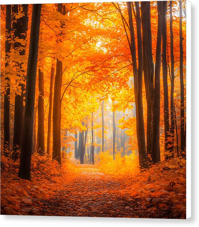 Golden Pathway - Canvas Print